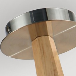 Lámpara empotrada estilo mini moderna contemporánea de madera