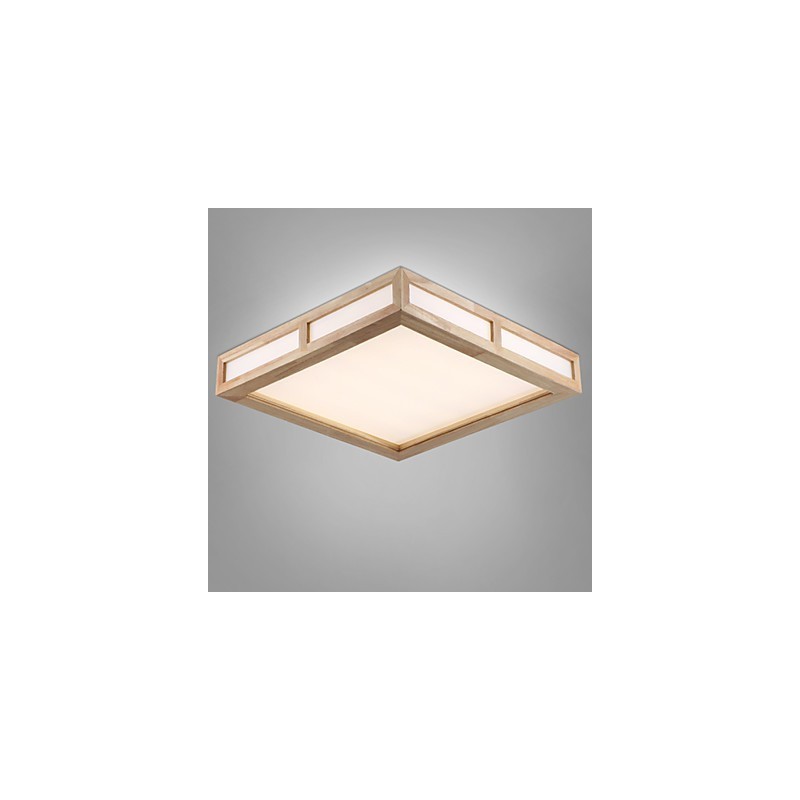 Lámpara empotrada estilo mini moderna contemporánea de madera y bambú