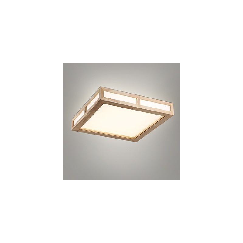 Lámpara empotrada estilo mini moderna contemporánea de madera y bambú