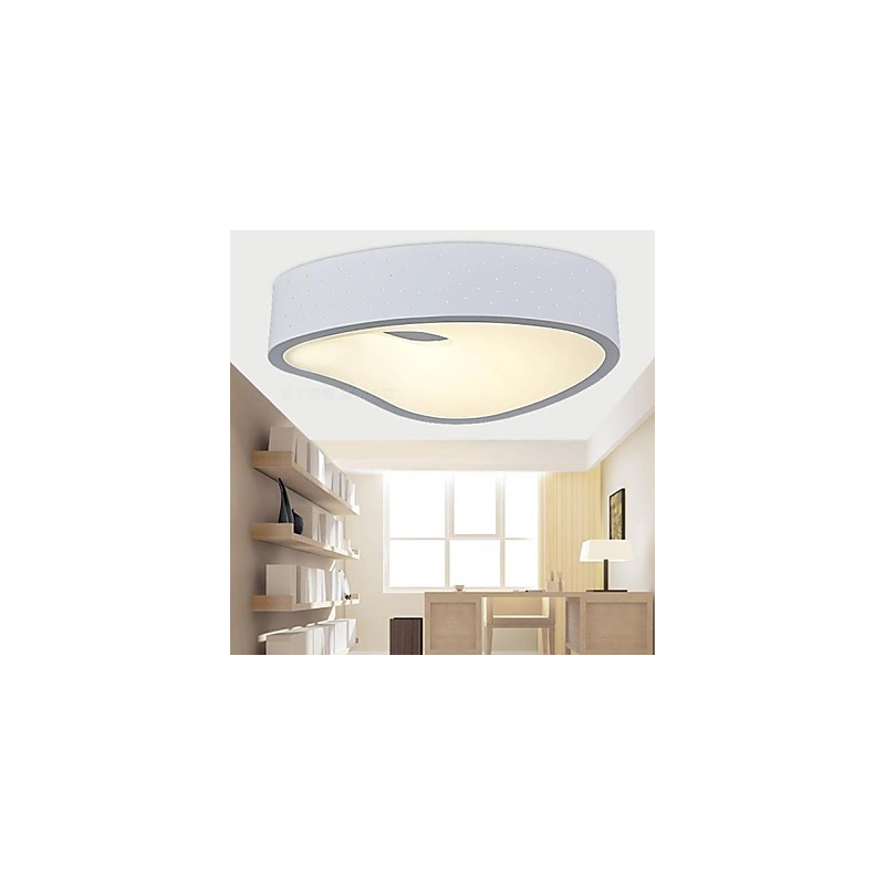 Lámparas colgantes 1 luz modernas de metal blanco y acrílico