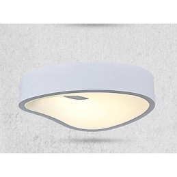 Lámparas colgantes 1 luz modernas de metal blanco y acrílico