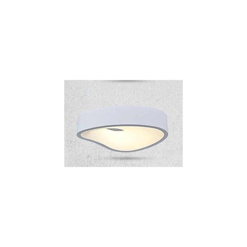Lámparas colgantes 1 luz modernas de metal blanco y acrílico