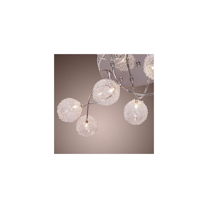 Lámpara empotrada de hierro G4 de 12 luces con pantallas de aluminio