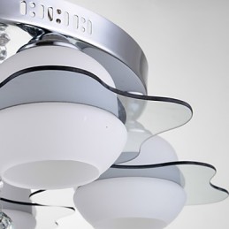 Lámpara de techo moderna empotrada de 3 luces de metal contemporáneo