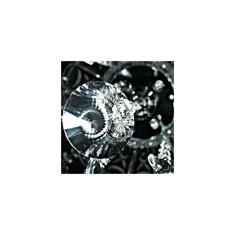 Lámpara de cristal semiempotrada con 3 luces