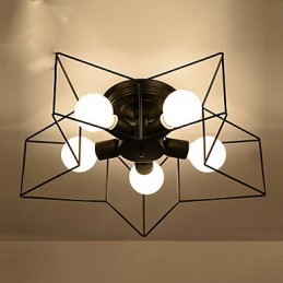 Lámpara de techo moderna personalizada con iluminación de estrella de cinco puntas para vivienda infantil