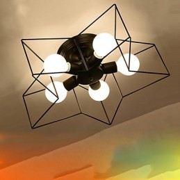 Lámpara de techo moderna personalizada con iluminación de estrella de cinco puntas para vivienda infantil