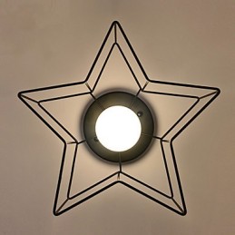 Lámpara de techo moderna personalizada con iluminación de estrella de cinco puntas para vivienda infantil