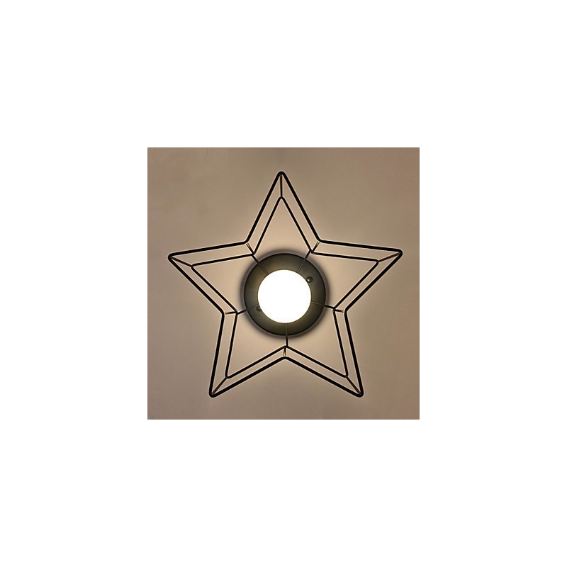 Lámpara de techo moderna personalizada con iluminación de estrella de cinco puntas para vivienda infantil