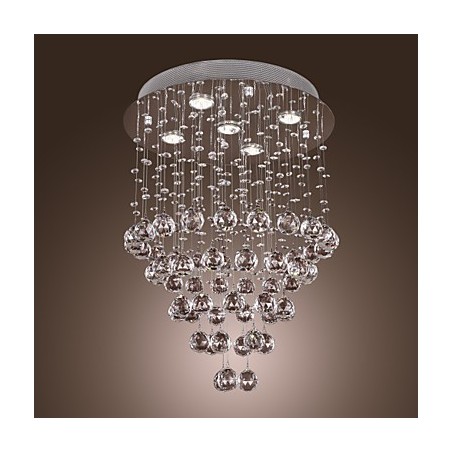 Lámpara de araña de cristal con diseño de 5 luces (cristal K9) Lámpara de araña de cristal con diseño de 5 luces (cristal K9)
