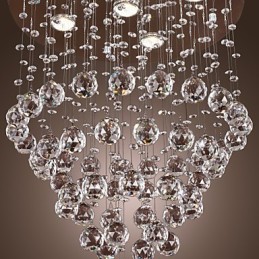 Lámpara de araña de cristal con diseño de 5 luces (cristal K9)