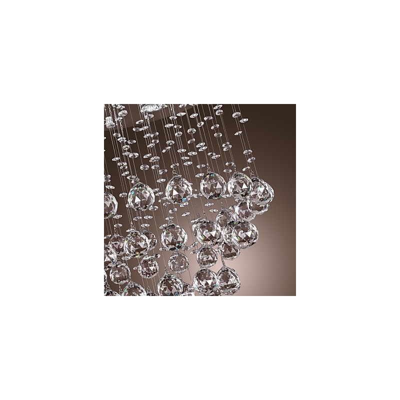 Lámpara de araña de cristal con diseño de 5 luces (cristal K9)
