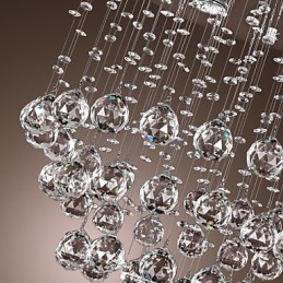 Lámpara de araña de cristal con diseño de 5 luces (cristal K9)