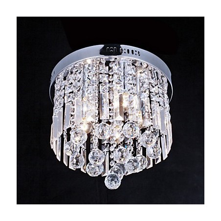 Lámpara de techo de cristal moderna y contemporánea de metal Lámpara de techo de cristal moderna y contemporánea de metal