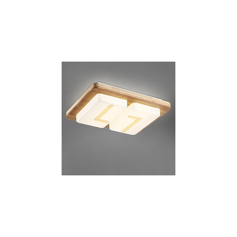 Lámpara empotrada estilo mini moderna contemporánea de madera