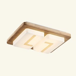 Lámpara empotrada estilo mini moderna contemporánea de madera