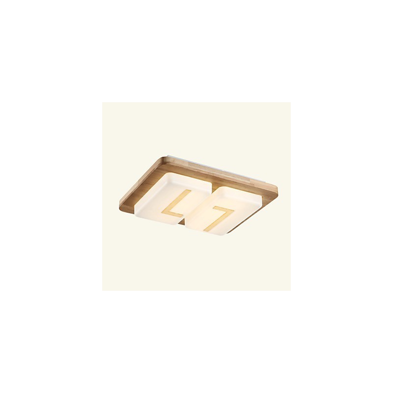 Lámpara empotrada estilo mini moderna contemporánea de madera