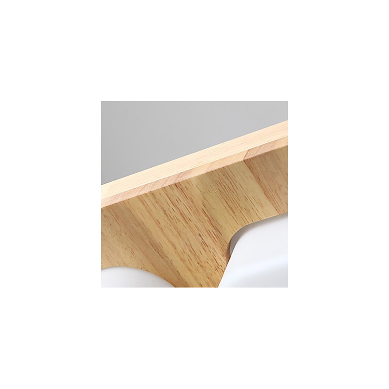 Lámpara empotrada estilo mini moderna contemporánea de madera
