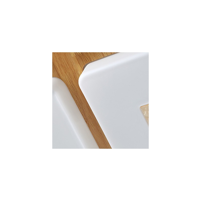 Lámpara empotrada estilo mini moderna contemporánea de madera