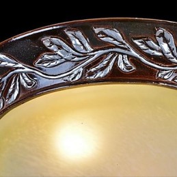 Lámpara de techo de cristal blanco y amarillo, resina, talla plateada, estilo clásico europeo.
