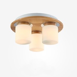 Lámparas de techo modernas de madera originales de alto brillo estilo rústico