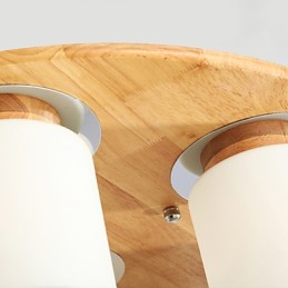 Lámparas de techo modernas de madera originales de alto brillo estilo rústico
