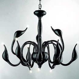 Lámpara colgante de araña de metal con pintura contemporánea moderna