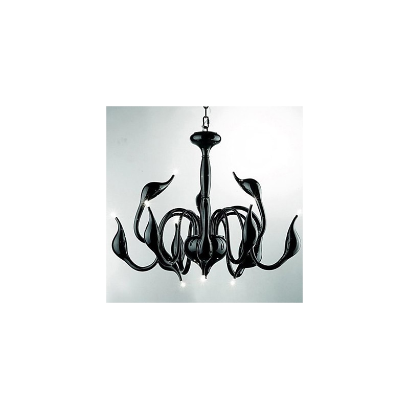 Lámpara colgante de araña de metal con pintura contemporánea moderna