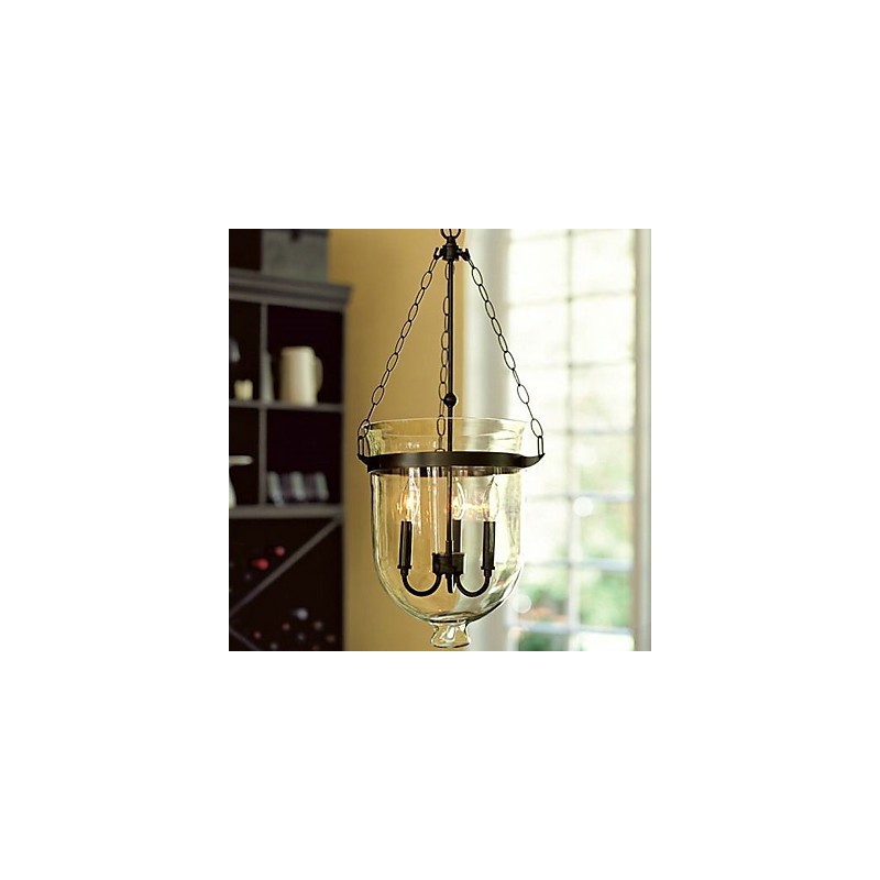 Lámpara de araña tradicional clásica vintage estilo mini galvanizada