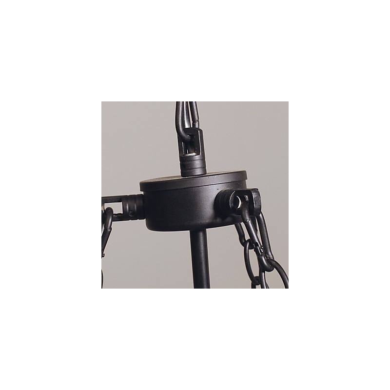 Lámpara de araña tradicional clásica vintage estilo mini galvanizada