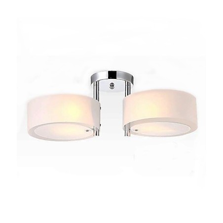 Lámpara de techo moderna contemporánea de 2 luces de metal con montaje empotrado Lámpara de techo moderna contemporánea de 2 luces de metal con montaje empotrado