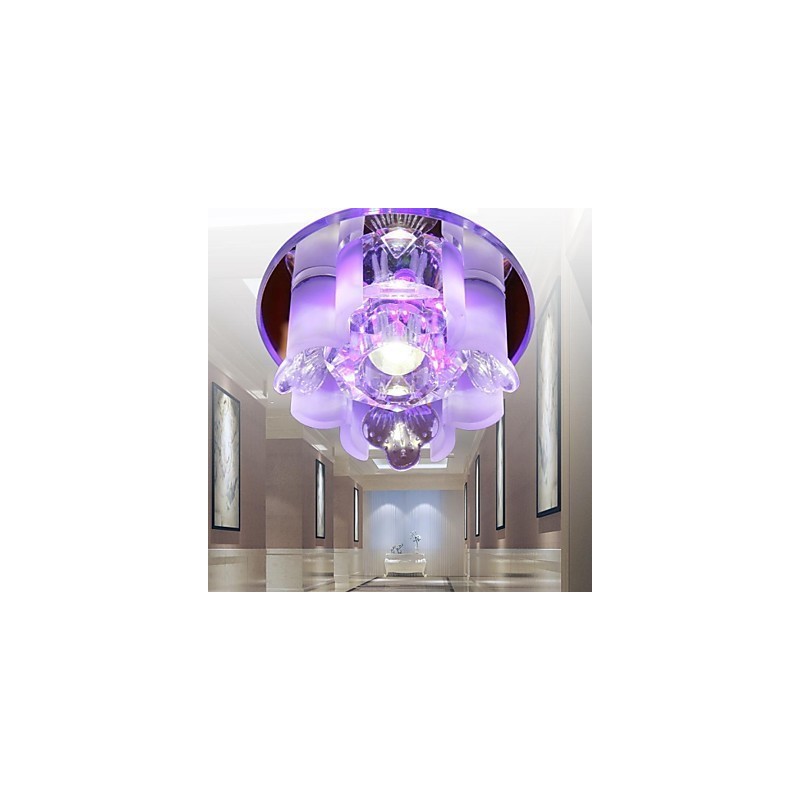 Lámpara de techo moderna y contemporánea de cristal y metal