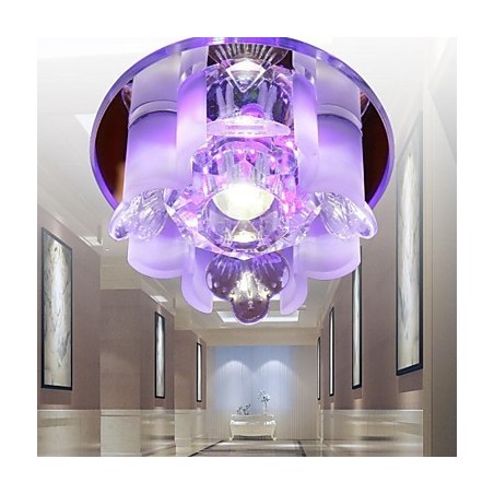 Lámpara de techo moderna y contemporánea de cristal y metal Lámpara de techo moderna y contemporánea de cristal y metal