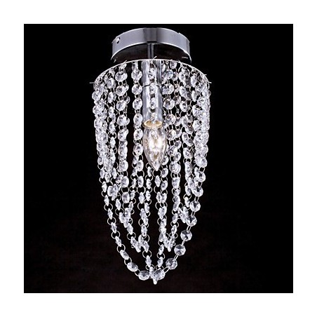 Lámpara de techo de cristal moderna y contemporánea para exteriores de metal Lámpara de techo de cristal moderna y contemporánea para exteriores de metal