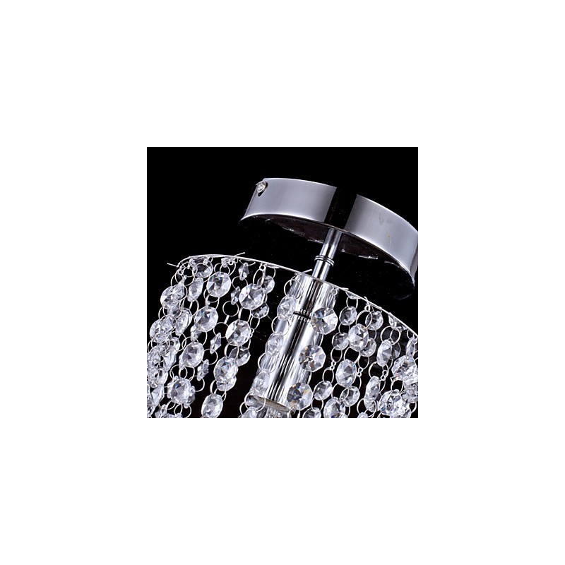 Lámpara de techo de cristal moderna y contemporánea para exteriores de metal