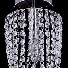 Lámpara de techo de cristal moderna y contemporánea para exteriores de metal