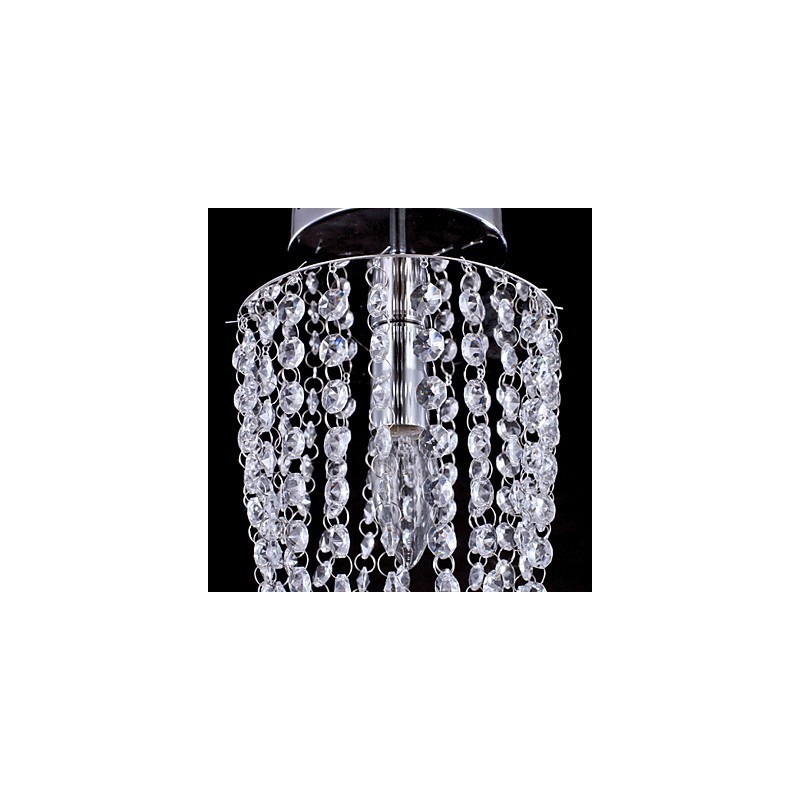 Lámpara de techo de cristal moderna y contemporánea para exteriores de metal