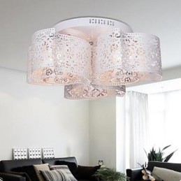 Lámpara redonda de hierro forjado Luz de cúpula con absorción de viento cálido 3