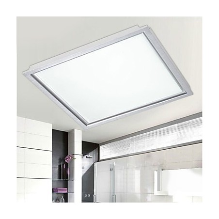 Lámpara de techo integrada con panel y borde blanco Lámpara de techo integrada con panel y borde blanco