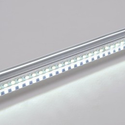 Lámpara de techo integrada con panel y borde blanco