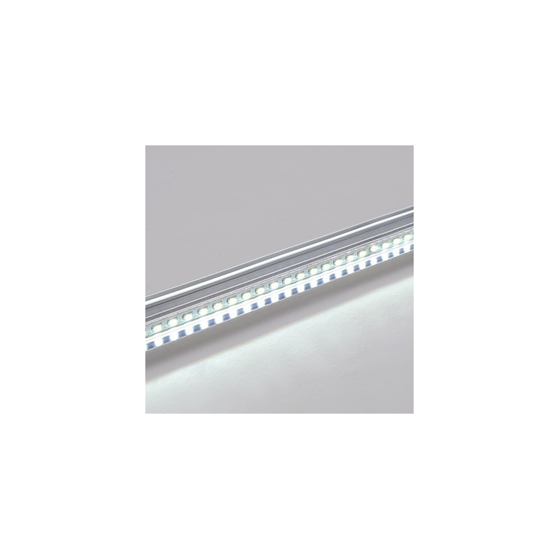 Lámpara de techo integrada con panel y borde blanco