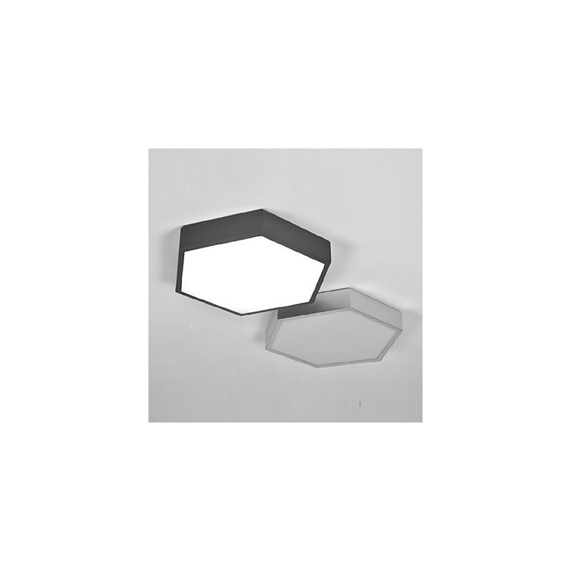 Lámpara de luces de geometría hexagonal con luz de domo absorbente