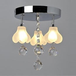 Lámpara de techo moderna contemporánea de cristal y metal