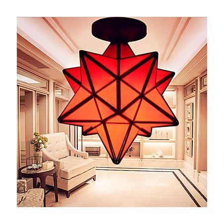 Lámpara de luz de cúpula con estrellas modernas y creativas para porche con individualidad artística Lámpara de luz de cúpula con estrellas modernas y creativas para porche con individualidad artística