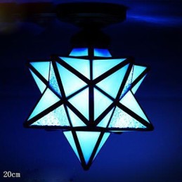 Lámpara de luz de cúpula con estrellas modernas y creativas para porche con individualidad artística