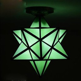 Lámpara de luz de cúpula con estrellas modernas y creativas para porche con individualidad artística