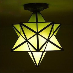 Lámpara de luz de cúpula con estrellas modernas y creativas para porche con individualidad artística