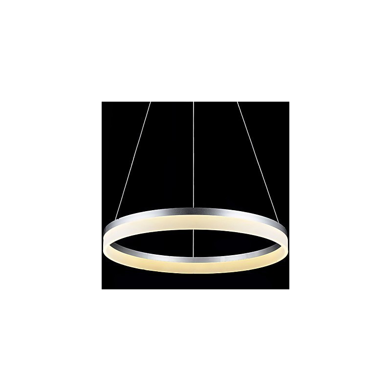 Lámpara colgante redonda moderna de acrílico, iluminación de lujo, luces de techo de un solo anillo.
