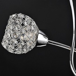 Lámpara colgante empotrada de metal galvanizado con cristal clásico tradicional contemporáneo moderno