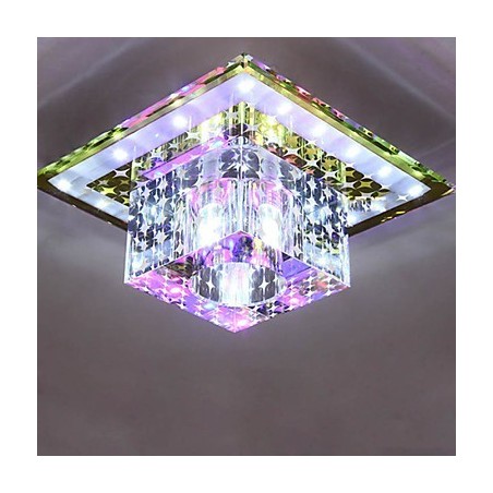 Lámpara de techo de cristal SMD de 3 W, tubo de luz creativo, luz de cúpula de colores vibrantes. Lámpara de techo de cristal SMD de 3 W, tubo de luz creativo, luz de cúpula de colores vibrantes.